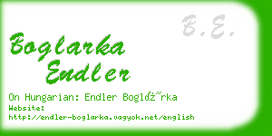 boglarka endler business card